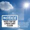 Signmission Keep Top Of Linen Cart Clear, 10 in W x Rectangle, Vinyl Decal OS-2PACK-NS-D-710-L-13881 - alternate 2